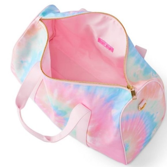 NWT Stoney Clover Lane x Target Rainbow Tie-Dye Duffle Bag + STUFF Patch - Picture 4 of 5